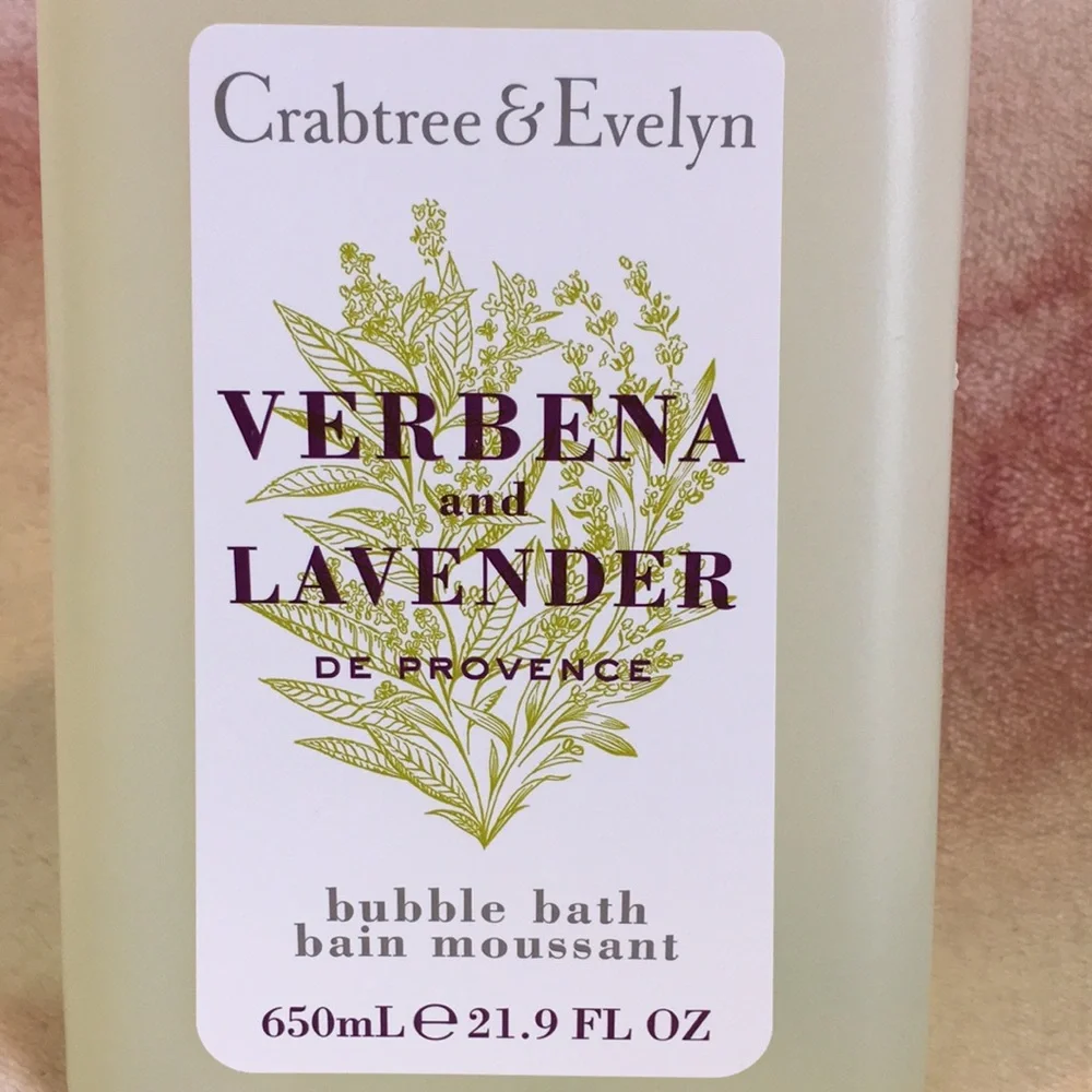 Crabtree Evelyn Scented Verbena Lavender de Provence Bubble Bath XL 21.9oz NWT - Picture 2 of 13